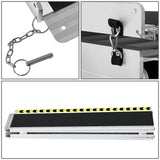 Aluminum Wheelchair Ramp 29" W x 10' L x 2" H - Metallic Black