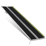 Aluminum Wheelchair Ramp 29" W x 10' L x 2" H - Metallic Black
