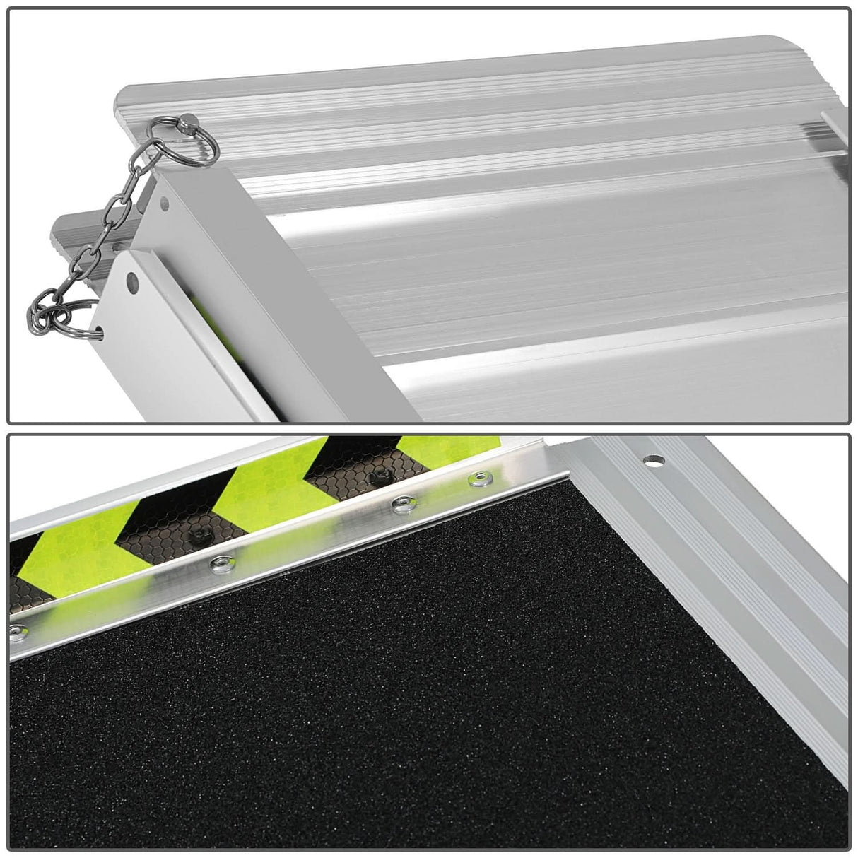 Aluminum Wheelchair Ramp - 29" W x 5' L x 2" H Extended