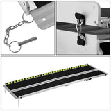29" x 8' Aluminum Wheelchair Ramp - Metallic Black