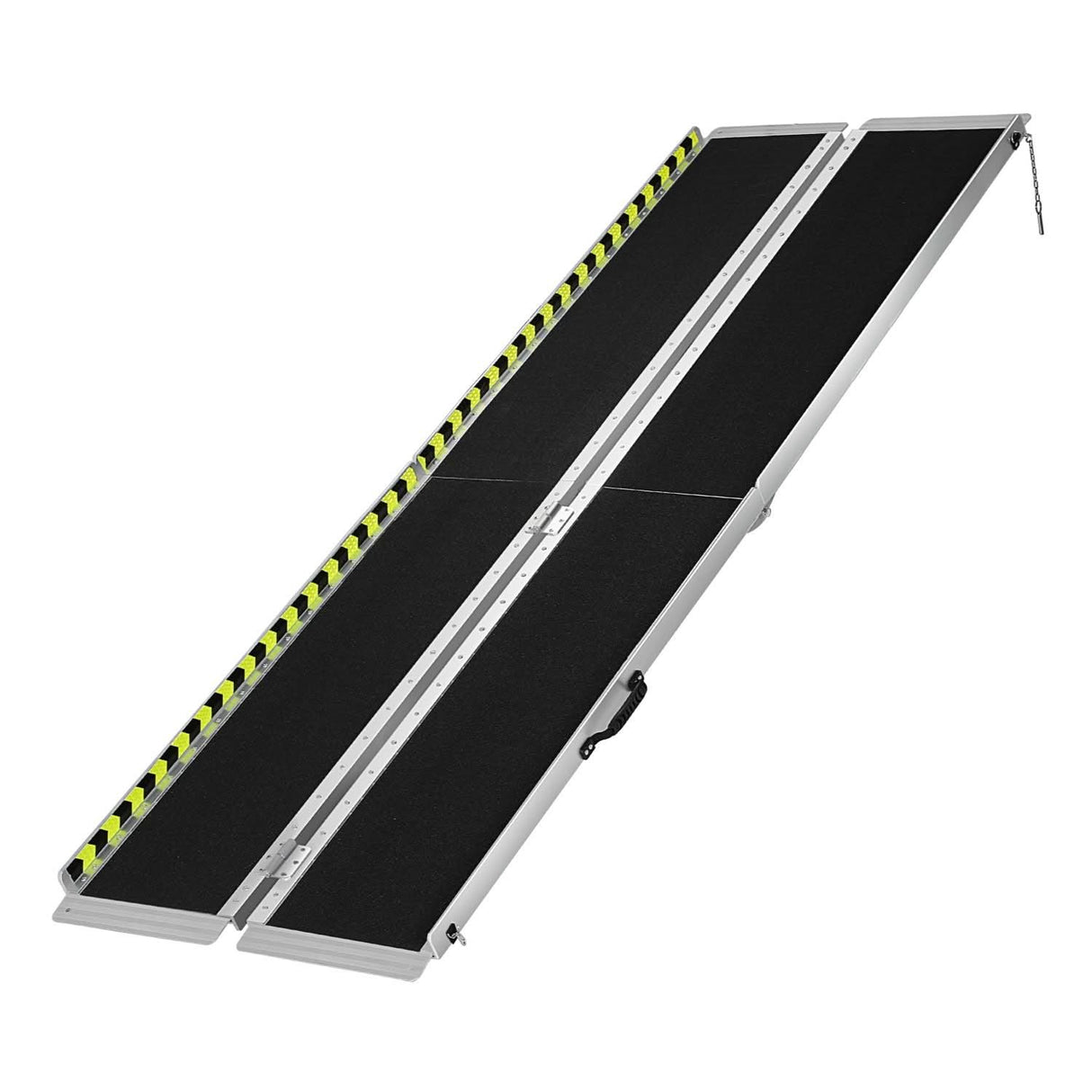 29" x 8' Aluminum Wheelchair Ramp - Metallic Black