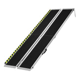 29" x 8' Aluminum Wheelchair Ramp - Metallic Black