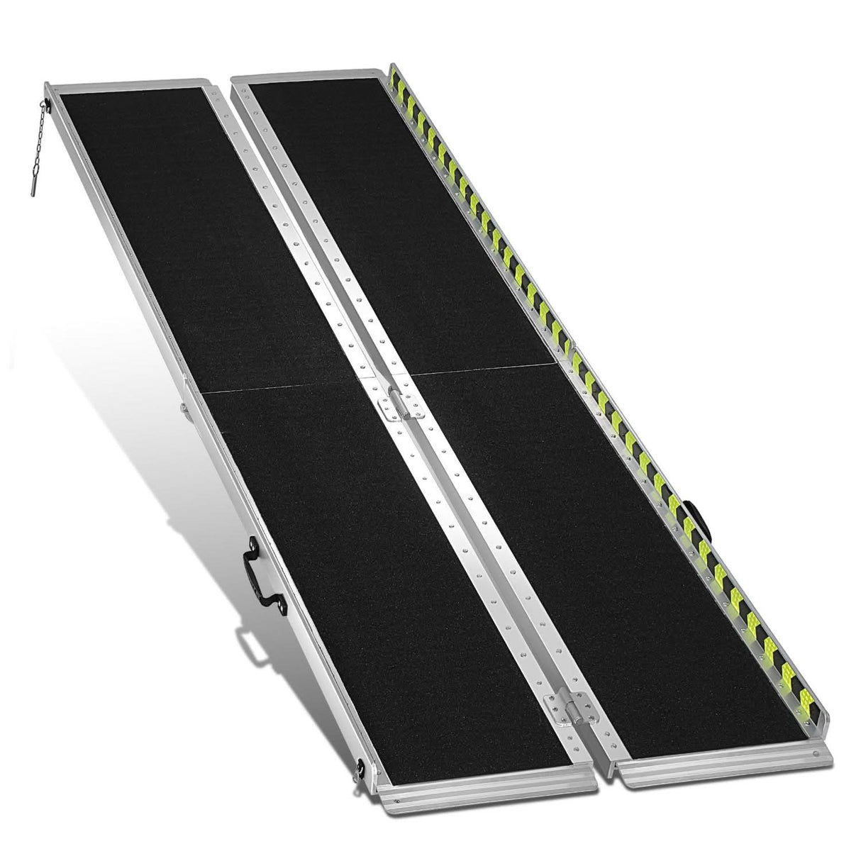 29" x 8' Aluminum Wheelchair Ramp - Metallic Black