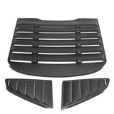 2015-2018 Ford Mustang Window Louver 3 Piece Kit - Black