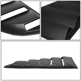 2015-2018 Ford Mustang Quarter Window Louvers - Black