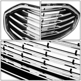2017-2018 Ford Fusion OE Style Black Chrome Grille