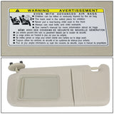 2007-2011 Toyota Camry Driver Side Sun Visor - Beige