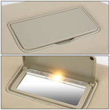 13-19 Nissan Pathfinder Sun Visor w/ Vanity Light Passenger Beige