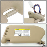 13-19 Nissan Pathfinder Sun Visor w/ Vanity Light Passenger Beige