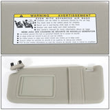 2007-2011 Toyota Camry Sun Visor Driver Side Beige Illuminated