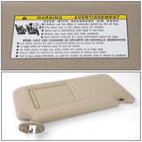 2009-2016 Toyota Venza Sun Visor - Passenger Side Beige