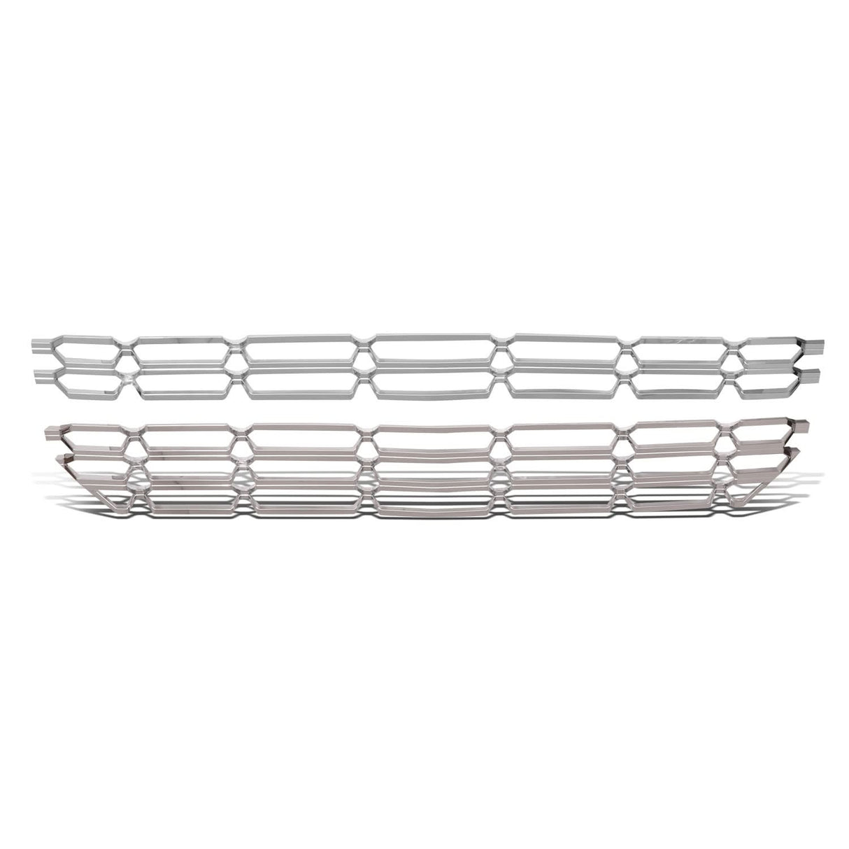 2016-2018 Chevrolet Silverado 1500 Chrome Grille Overlay Insert - 2PCS