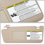 2005-2015 Toyota Tacoma Double Cab Sun Visor - Beige/Tan