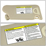 2013-2018 Nissan Altima Sun Visor w/ Lighted Mirror - Beige