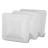 RV Roof Vent 14x14 Overall Dimension Replacement Lid White/Silver