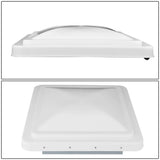 RV Roof Vent 14x14 Overall Dimension Replacement Lid White/Silver