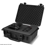 14-3/4" x 10-1/2" x 5" Polypropylene Carrying Case - Matte Black