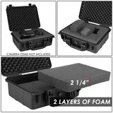 14-3/4" x 10-1/2" x 5" Polypropylene Carrying Case - Matte Black
