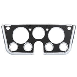 67-72 Chevrolet C10 Truck Dash Bezel 7 Hole Chrome Black Plastic