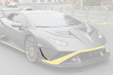 2021-2024 Lamborghini Huracan Autoclave Carbon Fiber fiber front bumper canards Carbonado (VX) Fits: STO