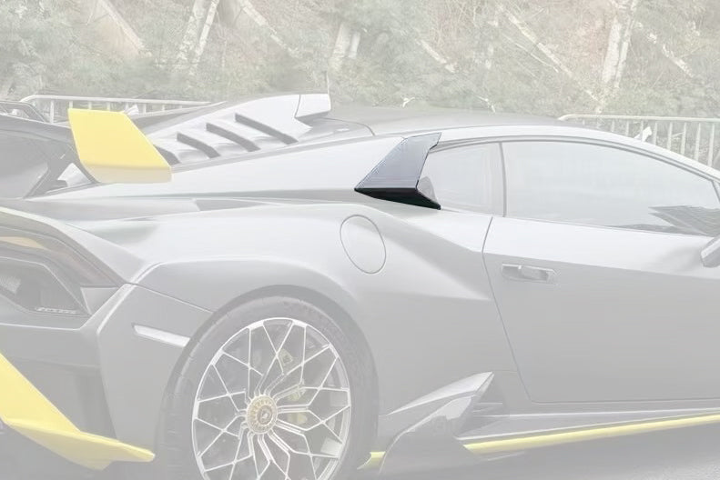 2021-2024 Lamborghini Huracan Autoclave Carbon Fiber fiber Quarter Window Scoops Carbonado (VX) Fits: STO