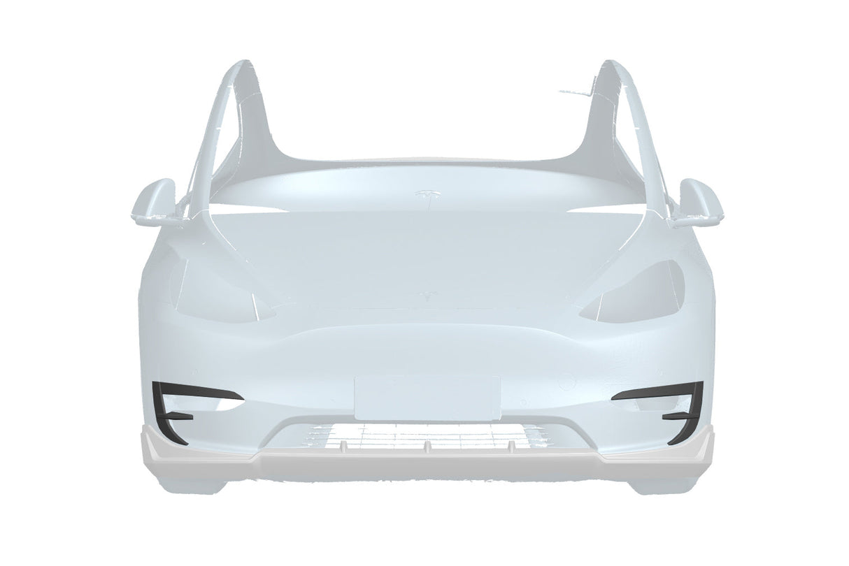 2020-2024 Tesla Model Y AD Style Autoclave Carbon Fiber Front Daytime Running Light Covers