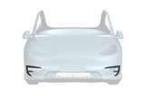 2020-2024 Tesla Model Y AD Style Autoclave Carbon Fiber Front Daytime Running Light Covers