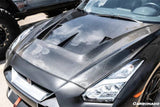 2009-2016 Nissan GTR R35 CBA  DBA LII Style Carbon Fiber Hood