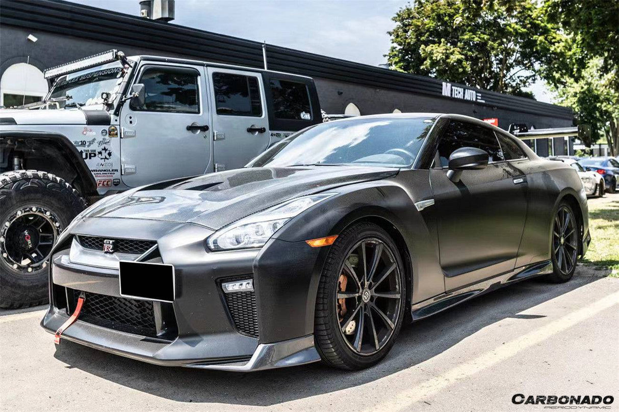 2009-2016 Nissan GTR R35 CBA  DBA LII Style Carbon Fiber Hood
