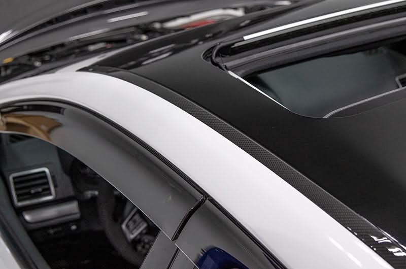 OLM LE Dry Carbon Rain Channel Guard Trim - 2015-2021 Subaru WRX / STI