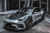 2017-2023 Tesla Model 3 IMP Performance Partial Carbon Fiber Front Bumper