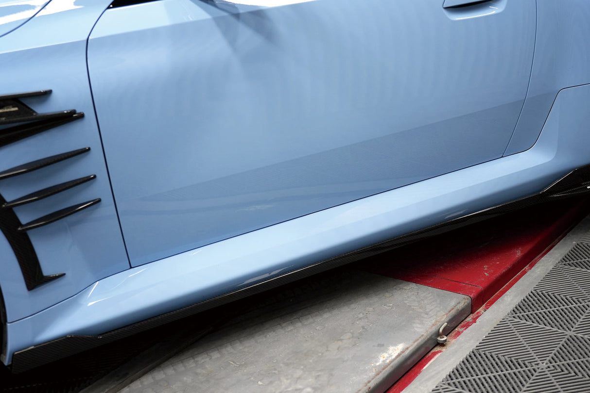 2021-UP BMW M2 G87 AD Style Dry Carbon Fiber Side Skirts