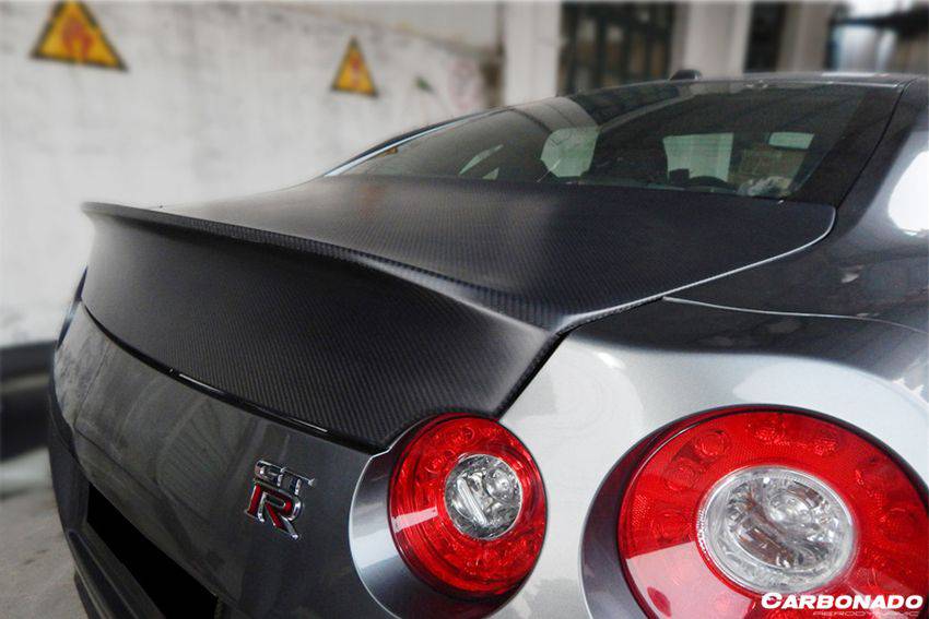 2008-2025 Nissan GTR R35 CBA  DBA  EBA AMS Style Carbon Fiber Trunk
