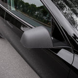 ABS Mirror Covers for Model 3/Y | 4 Finishes | 3M Tape | Scratch Protection | 3 Versions