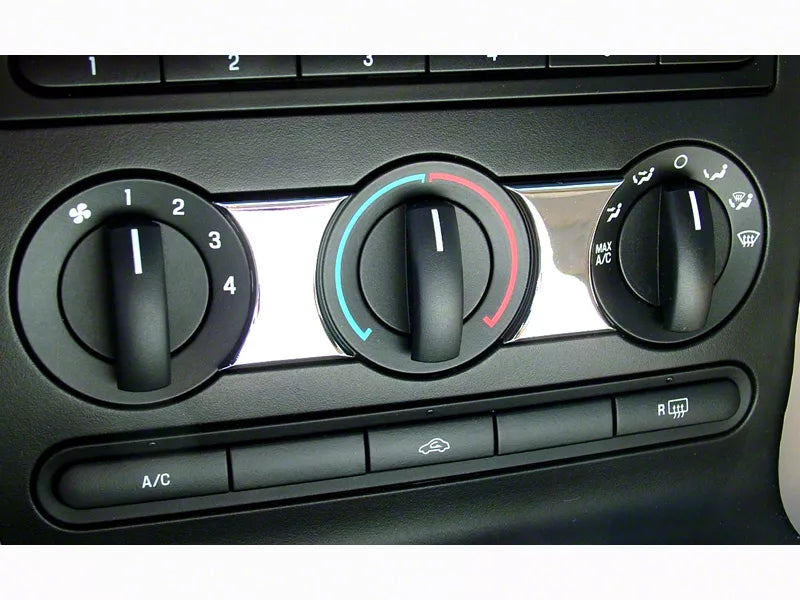 Speedform Modern Billet A/C Accent Trim; Chrome (05-09 Mustang)