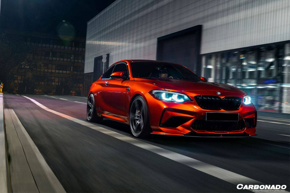 2016-2021 BMW M2  M2C F87 AC Style Carbon FIber Front Lip