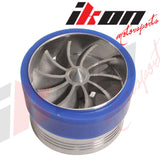 Air Intake Turbo Gas Saver Fan for Universal Fitment Tornado Style Silver