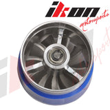 Air Intake Turbo Gas Saver Fan for Universal Fitment Tornado Style Silver