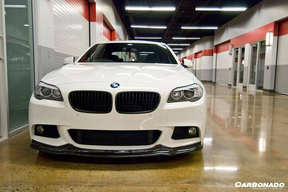 2011-2016 BMW F10 5 Series M-Tech AK Style Carbon Fiber Front Lip