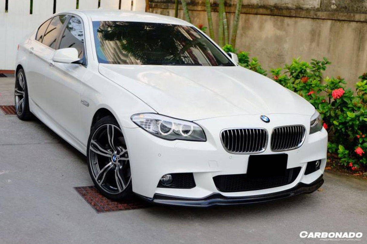 2011-2016 BMW F10 5 Series M-Tech AK Style Carbon Fiber Front Lip