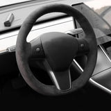 TESERY Alcantara Steering Wheel Cover for Model 3 / Y