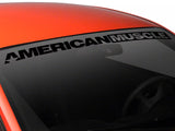 SEC10 AmericanMuscle Windshield Banner; Gloss Black (94-04 Mustang)