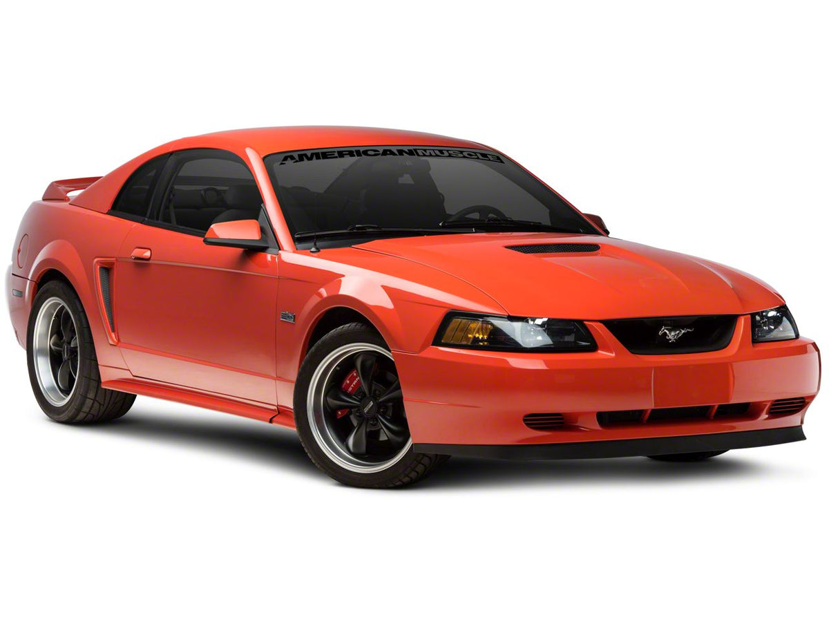 SEC10 AmericanMuscle Windshield Banner; Gloss Black (94-04 Mustang)