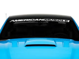 SEC10 AmericanMuscle Windshield Banner; White (05-14 Mustang)