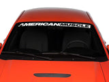 SEC10 AmericanMuscle Windshield Banner; White (94-04 Mustang)
