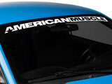 SEC10 AmericanMuscle Windshield Banner; White (94-04 Mustang)