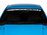 SEC10 AmericanMuscle Windshield Banner; White (94-04 Mustang)