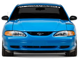 SEC10 AmericanMuscle Windshield Banner; White (94-04 Mustang)