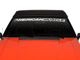 SEC10 AmericanMuscle Windshield Banner; White (79-93 Mustang)