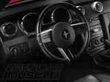 SEC10 Dash Overlay Kit; Brushed Black (05-09 Mustang)